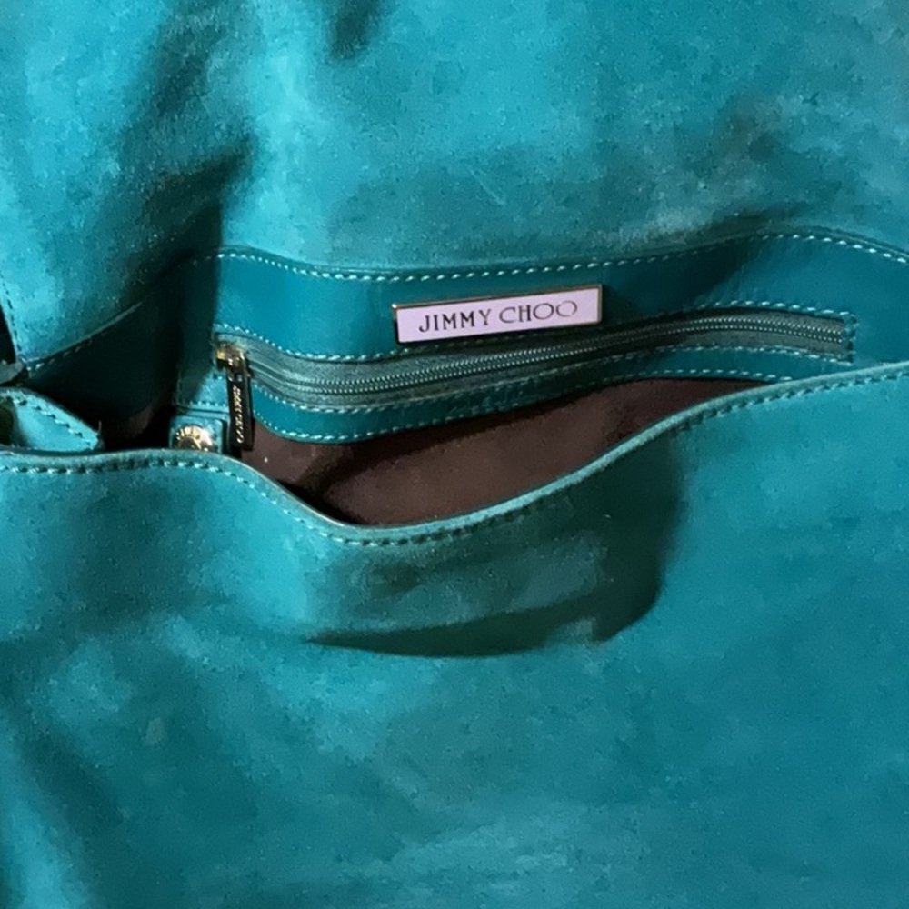Turquoise Jimmy Choo Hand/Shoulder - Picture 6 of 8
